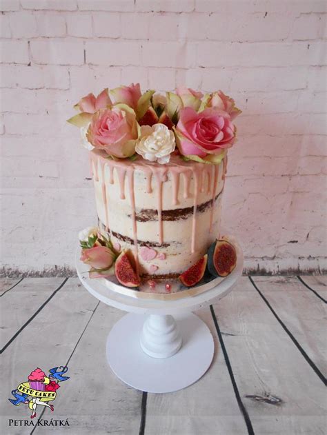 Semi naked cake Decorated Cake by Petra Krátká Petu CakesDecor