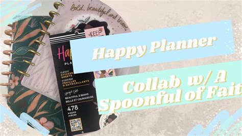 Happy Planner Spring Release Collab W Spoonful Of Faith Flipthroughs