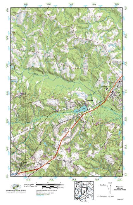 35079a1 Page 052 Southern Pines Map By Baseimage Publishing Avenza Maps