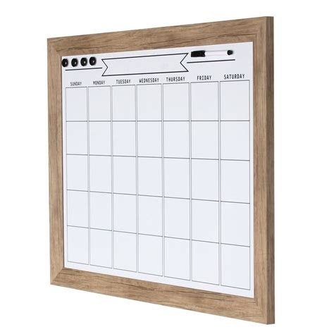 Designovation X Beatrice Framed Magnetic Dry Erase Monthly