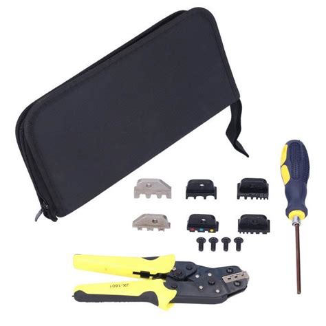 TMISHION Pince à sertir Kit d outils de sertissage de fil 4 en 1 pince