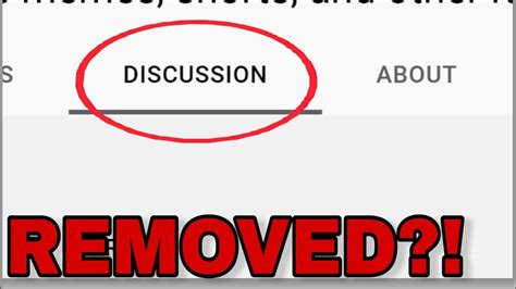 YouTube Is REMOVING The Discussion Tab And Why This Is A Bad Thing