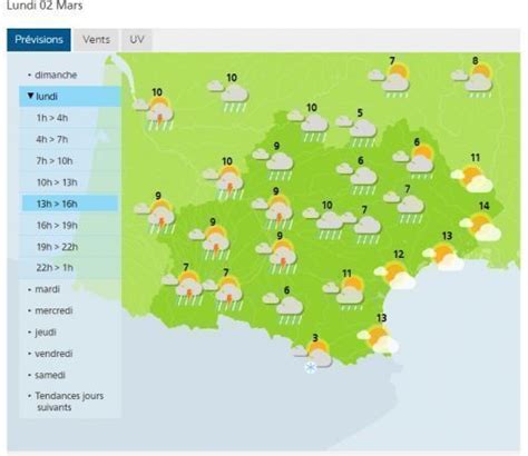 Temp Te Karine Des Vents Jusqu Km H Et De La Pluie Attendus