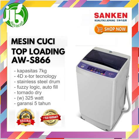 Jual Mesin Cuci Sanken Tabung Aw S P Shopee Indonesia