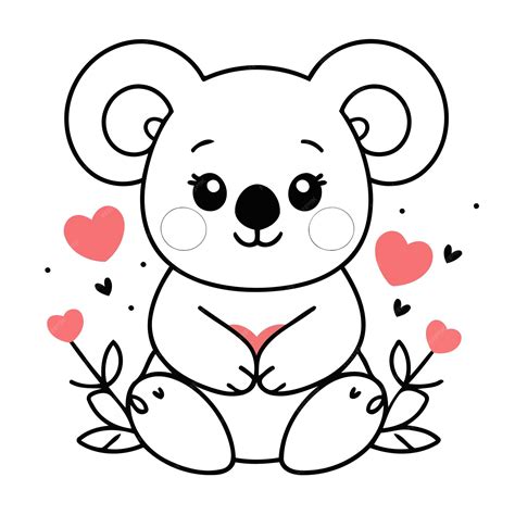 Premium Vector Cute Vector Graphics For Valentines Day Card