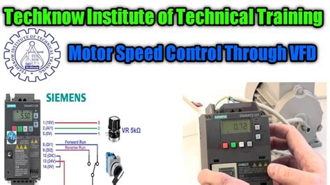 Motor Speed Control Through Vfd Siemens Sinamic V Best Electrical