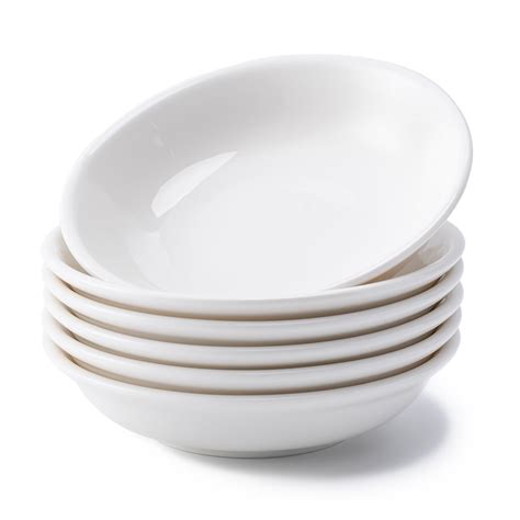 6 Pack Dip Bowls 3 Oz Ceramic Soy Sauce Dish White