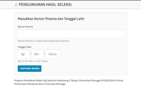 Lihat Hasil Seleksi Mandiri Unair 2022 Jam Berapa Cek Pengumuman Smua Di Link Ini Berita Diy