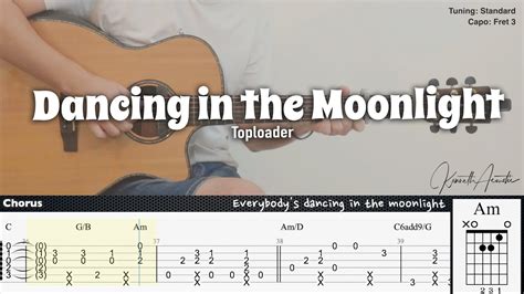 Dancing In The Moonlight Toploader Fingerstyle Guitar Tab