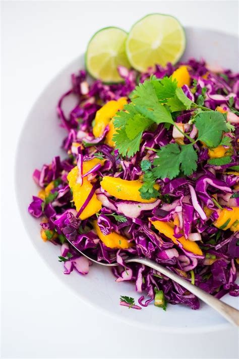 Cabbage Mango Slaw Feasting At Home Recipe In 2021 Caribbean Slaw