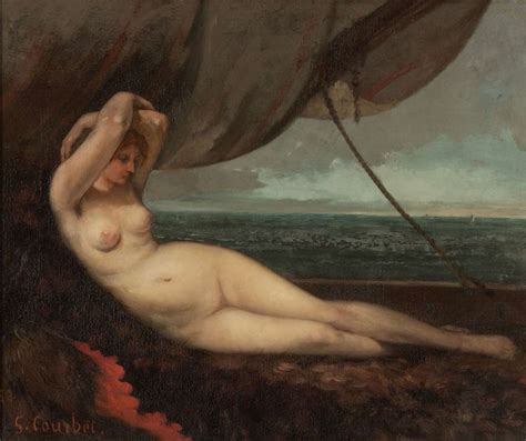 Courbet Nude Reclining By The Sea Picryl Public Domain