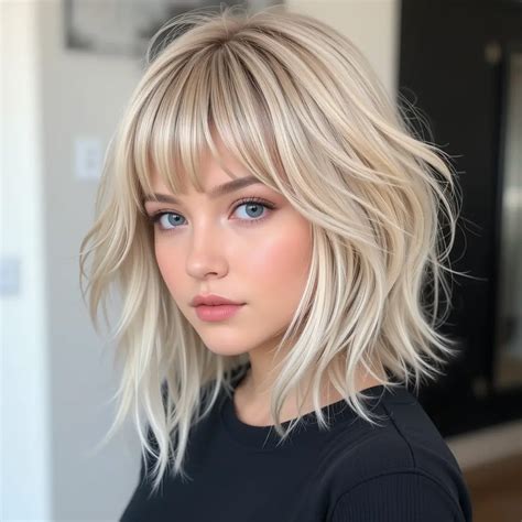 Fierce Blonde Wolf Cut Ideas With Bangs Youll Love Hair Style