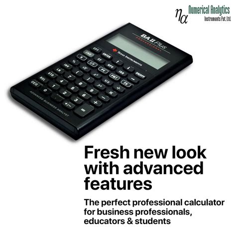 Texas Instruments Ba Ii Plus Professional Calculator Price In