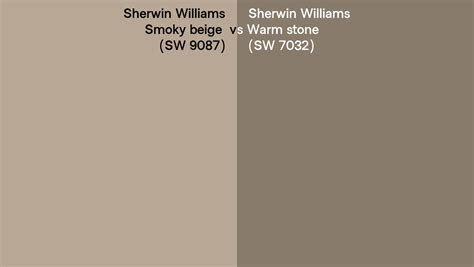 Sherwin Williams Smoky Beige Vs Warm Stone Side By Side Comparison