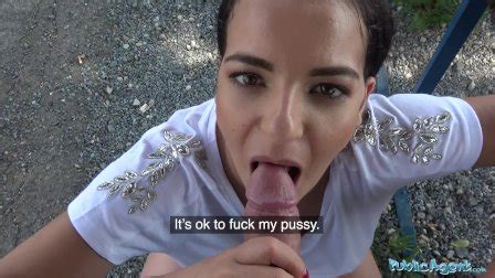 PublicAgent Pretty Brunette Led Underground RedTube