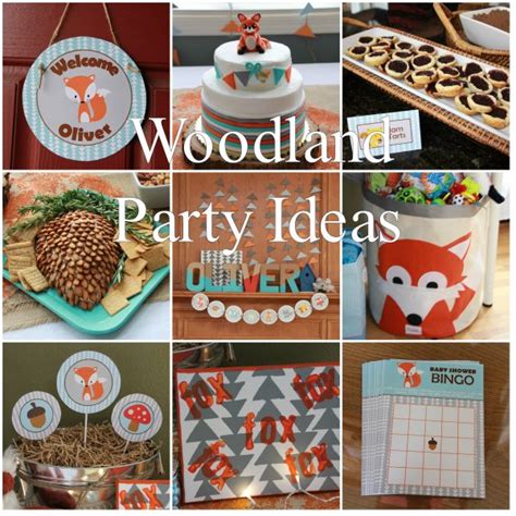 Fox Baby Shower Printable Decorations – Woodland Animal Baby Shower ...