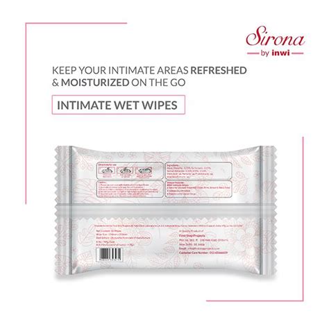 Buy Sirona Intimate Wet Wipes Pack Of 5 X 10 S Online At Discounted