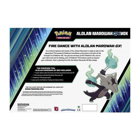 Pokémon Tcg Alolan Marowak Gx Box Pokémon Center Official Site