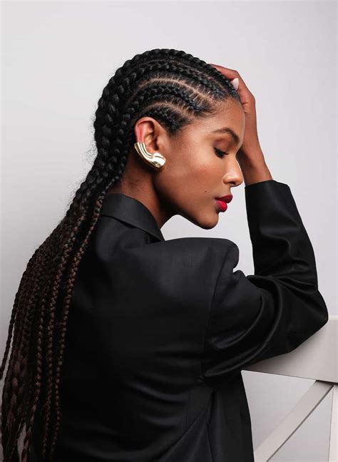 2 French Braids For Black Women