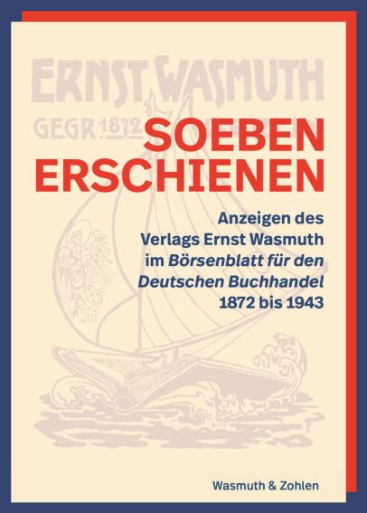 Publishing History Archive Wasmuth Verlag English