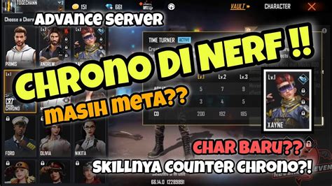 Chrono Nerf Parah Char Baru Counter Chrono Advance Server Free