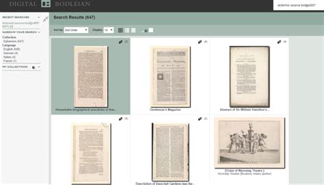 Digital Bodleian Providing A Single Search And Discovery Interface For Existing Digitised