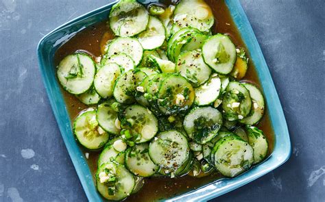 Cucumber Salad With Soy Ginger And Garlic Recipe