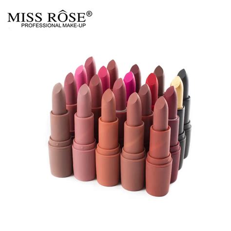 Super Professional Matte Lipstick Beauty Red Lips Nude Batom Bullet Shape Matte Velvet Lip Stick