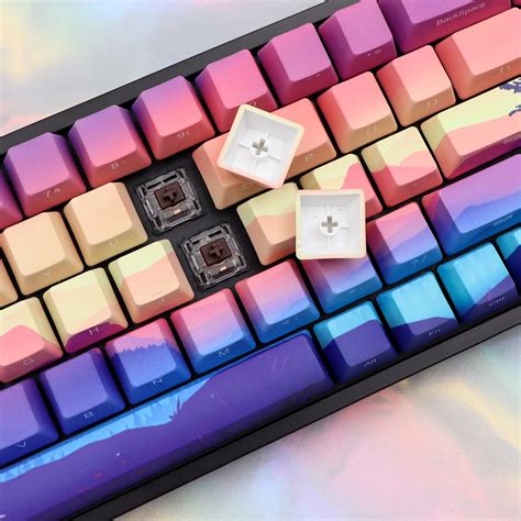 Mua JSJT Keycaps 65 Percent Custom Keycaps 68 Keys Side Printed Keycaps