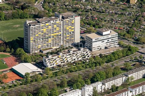 Karlsruhe aus der Vogelperspektive Hochhaus Gebäude Am Rüppurer