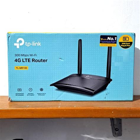 Tp Link TL MR100 4G Lte Router 300mbps Wireless | Shopee Singapore