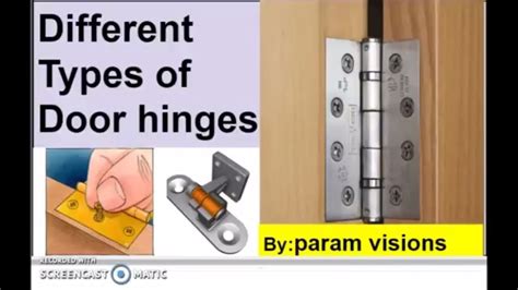 Different Types Of Door Hingesvarious Types Of Hingestypes Of Hinges