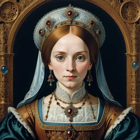 Renaissance Queen In Ornate Northern Style Ai Art