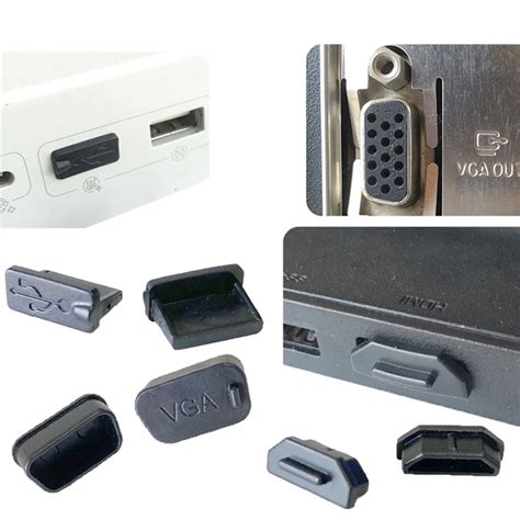 Teile Los F R Usb Vga Hdmi Kompatible Schutz Abdeckung Gummi