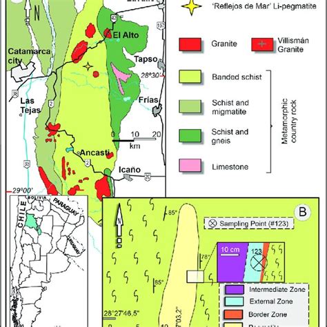 A Simplified Geologic Map Of The Northern Part Of The Sierra De