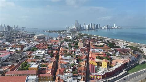 Historical City At Cartagena De Indias In Bolivar Colombia Stock Video