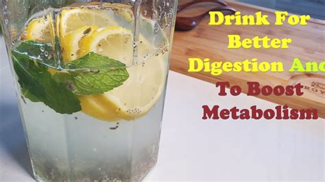 Drink For Better Digestion And To Boost Metabolism Recipe How To Make