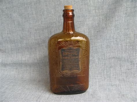 Vintage Prohibition Whiskey Bottle Spider With Web Pharmacy Etsy In 2022 Amber Glass Bottles