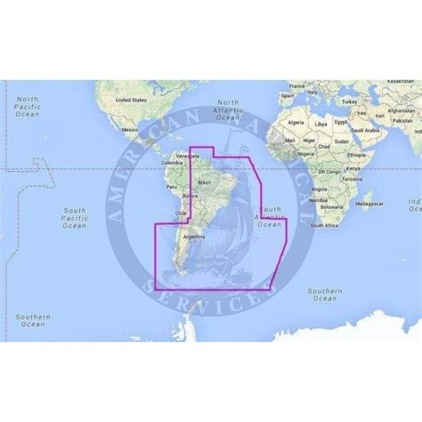 MapMedia C-Map Wide Vector Chart: WVJSAM501MAP - Gulf of Paria to Cape ...