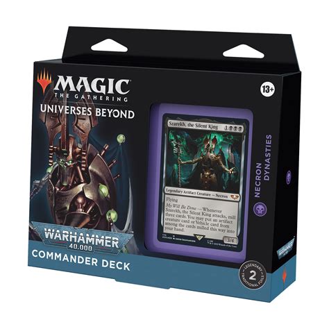 Magic The Gathering Universes Beyond Warhammer 40000 Commander Deck Necron Dynasties