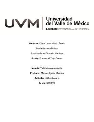 Cuadro Comparativo Apunte UNIVERSIDAD Del VALLE DE M CAMPUS LOMAS