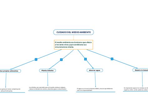 CUIDADO DEL MEDIO AMBIENTE Mind Map