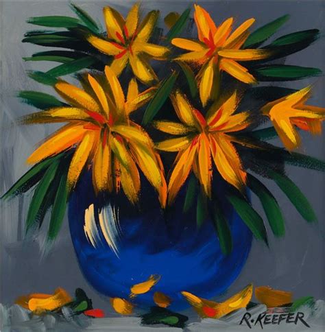 Ronald Keefer Still Life Vase Of Flowers Mutualart