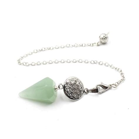 PIERRE VENDUE SEULE Green Aventurine Pendule En Pierre Naturelle Pour