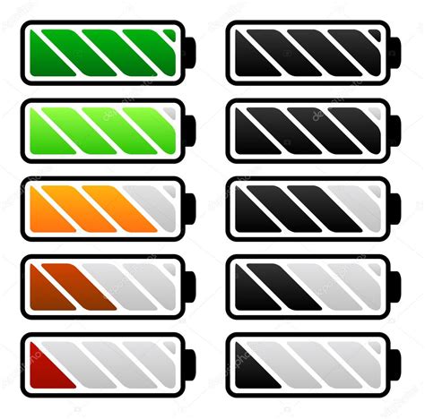 Battery level indicator icon — Stock Vector © vectorguy #68169953