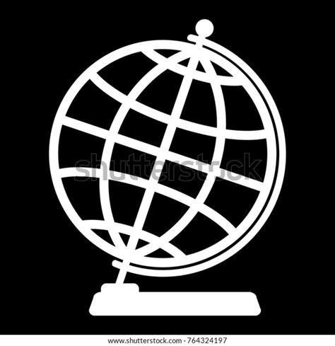 Silhouette Globe Stock Vector Royalty Free 764324197 Shutterstock