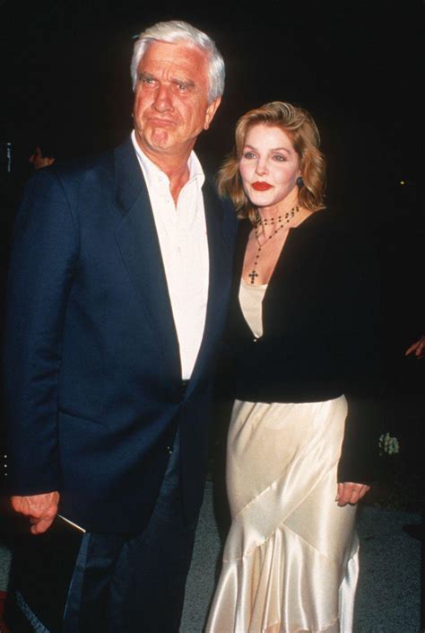 Leslie Nielsen And Priscilla Presley At The Premiere Of Their Naked Gun