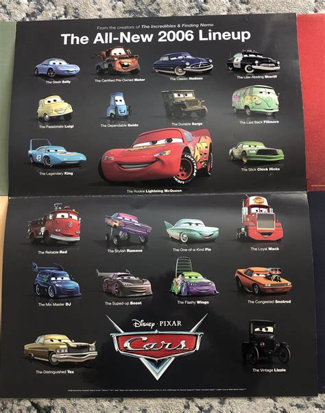 2006 DISNEY PIXAR CARS MOVIE PROMO PACK 4 POSTERS POSTER STORAGE ALL