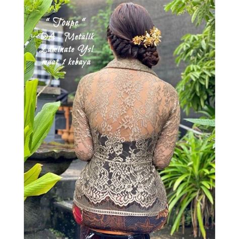 Jual Kain Kebaya Brokat Metalic Tirta Sari Ori Jumbo Po Shopee