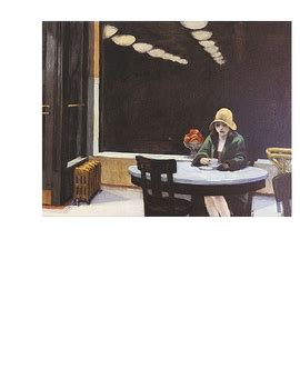 Edward Hopper S Automat Creative Writing Assignment By Deirdre Cerrito